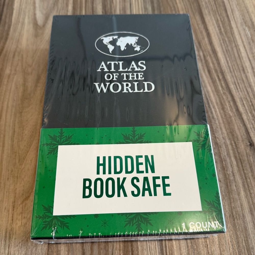 NWT Atlas of the World Hidden Book Safe